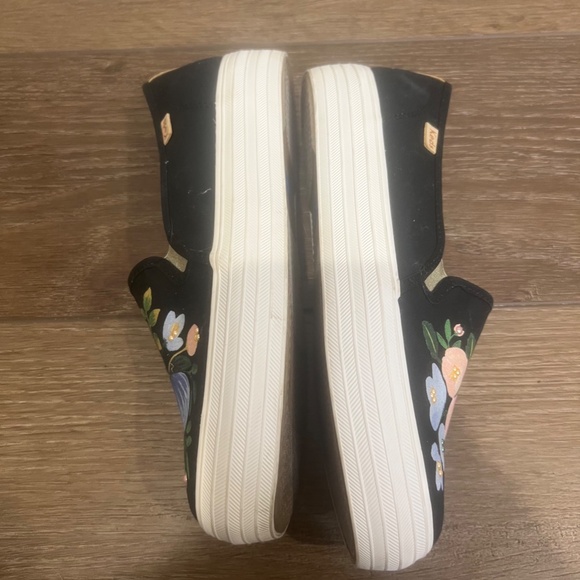 Keds x Rifle Paper Co. Triple Decker Botanical Embellished Slip-On Sneaker, Sz 7 - Picture 6 of 8